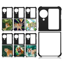 New Arrival Sublimation Blank 2D TPU Phone Case for Oppo Find N3 Flip DIY Shell With Aluminum Insert