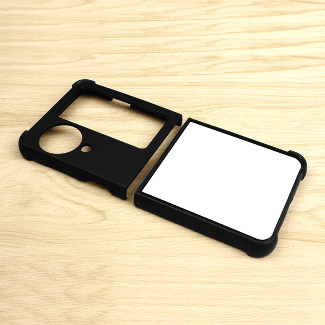 New Arrival Sublimation Blank 2D TPU Phone Case for Oppo Find N3 Flip DIY Shell With Aluminum Insert