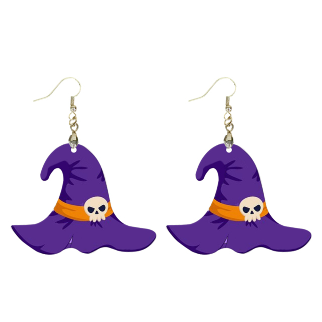 Sublimation Earrings Blank MDF Halloween Ghost Ear Rings Customized Earrings for Making DIY Craft