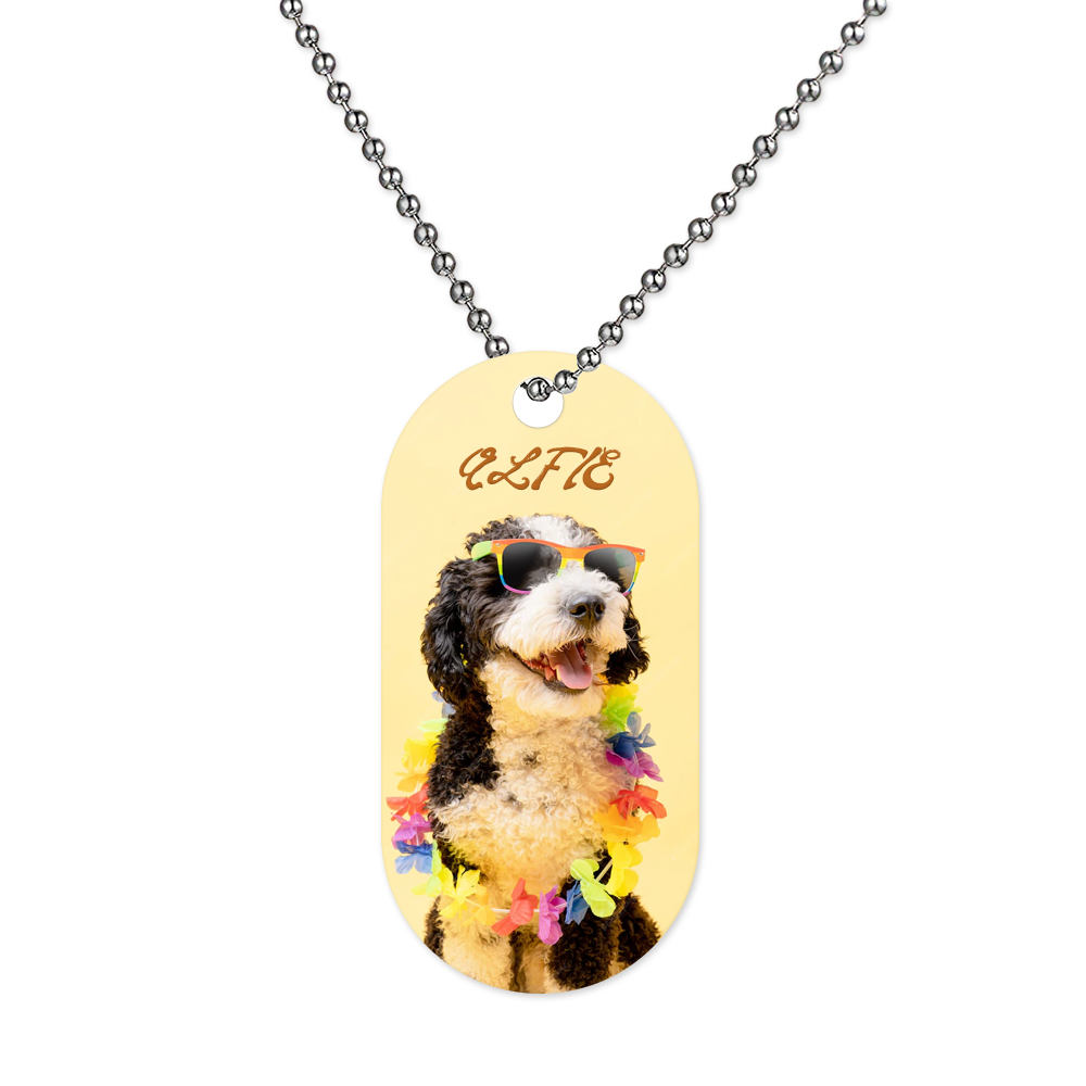 New Arrival Sublimation Aluminum Double Sided Print Dog Tags
