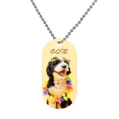 New Arrival Sublimation Aluminum Double Sided Print Dog Tags