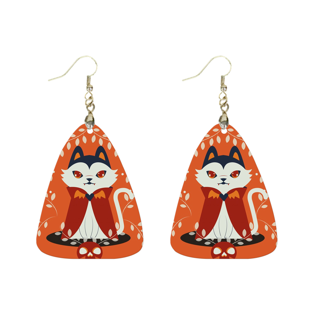 Sublimation Earrings Blank MDF Halloween Ghost Ear Rings Customized Earrings for Making DIY Craft