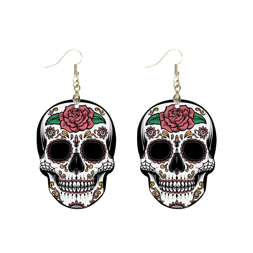 Sublimation Earrings Blank MDF Halloween Ghost Ear Rings Customized Earrings for Making DIY Craft