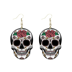 Sublimation Earrings Blank MDF Halloween Ghost Ear Rings Customized Earrings for Making DIY Craft