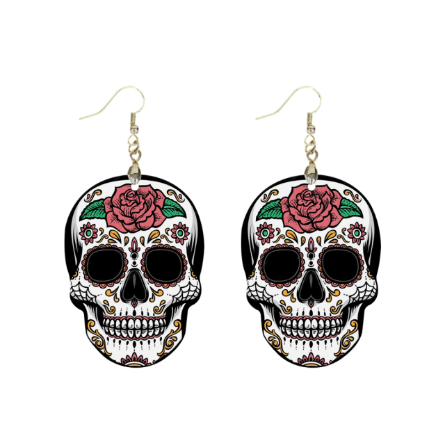 Sublimation Earrings Blank MDF Halloween Ghost Ear Rings Customized Earrings for Making DIY Craft