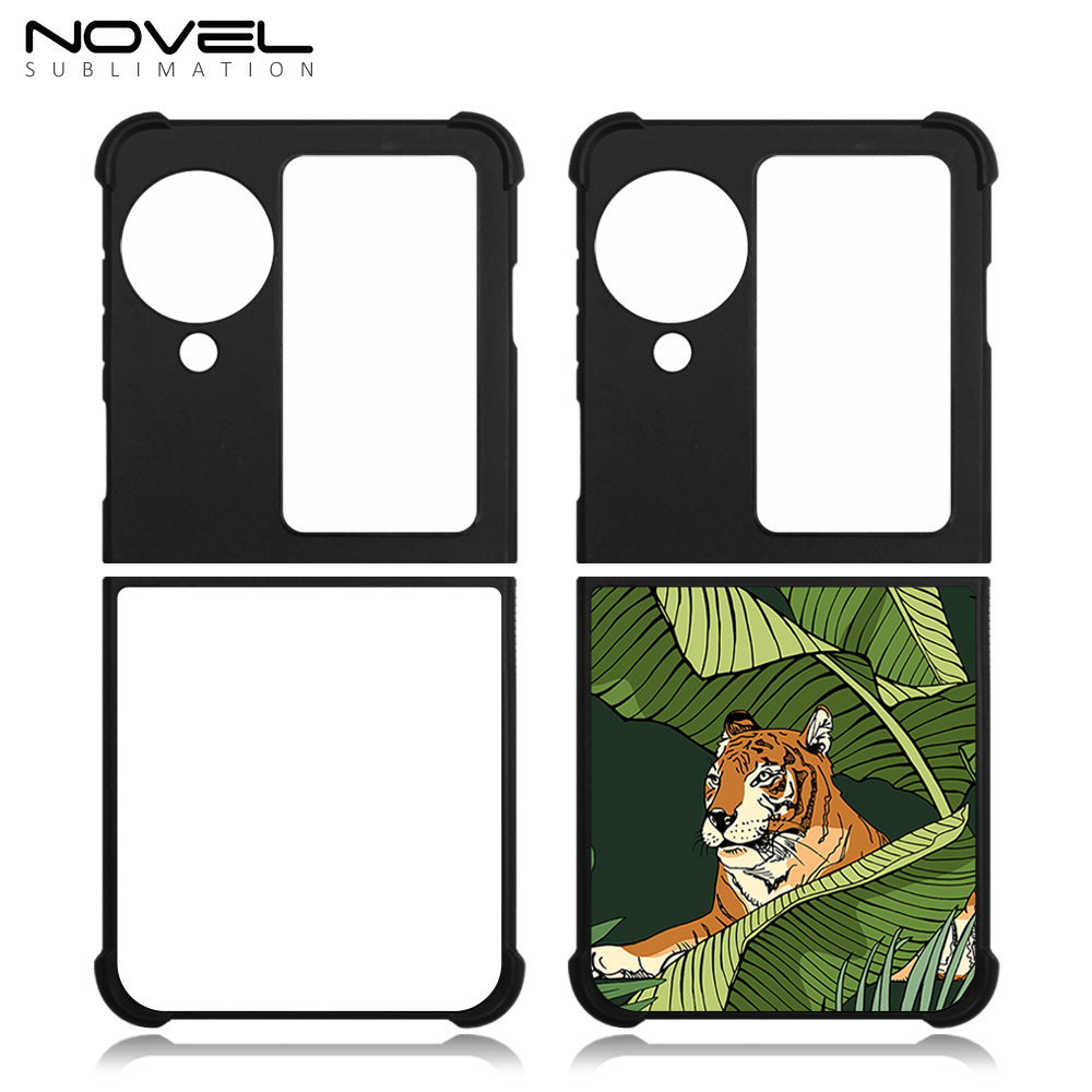 New Arrival Sublimation Blank 2D TPU Phone Case for Oppo Find N2,N3 Flip DIY Shell With Aluminum Insert