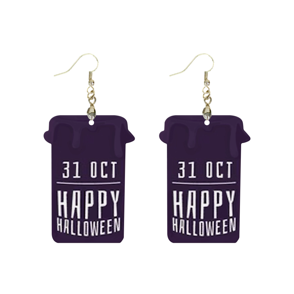 Sublimation Earrings Blank MDF Halloween Ghost Ear Rings Customized Earrings for Making DIY Craft
