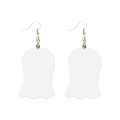 Sublimation Earrings Blank MDF Halloween Ghost Ear Rings Customized Earrings for Making DIY Craft