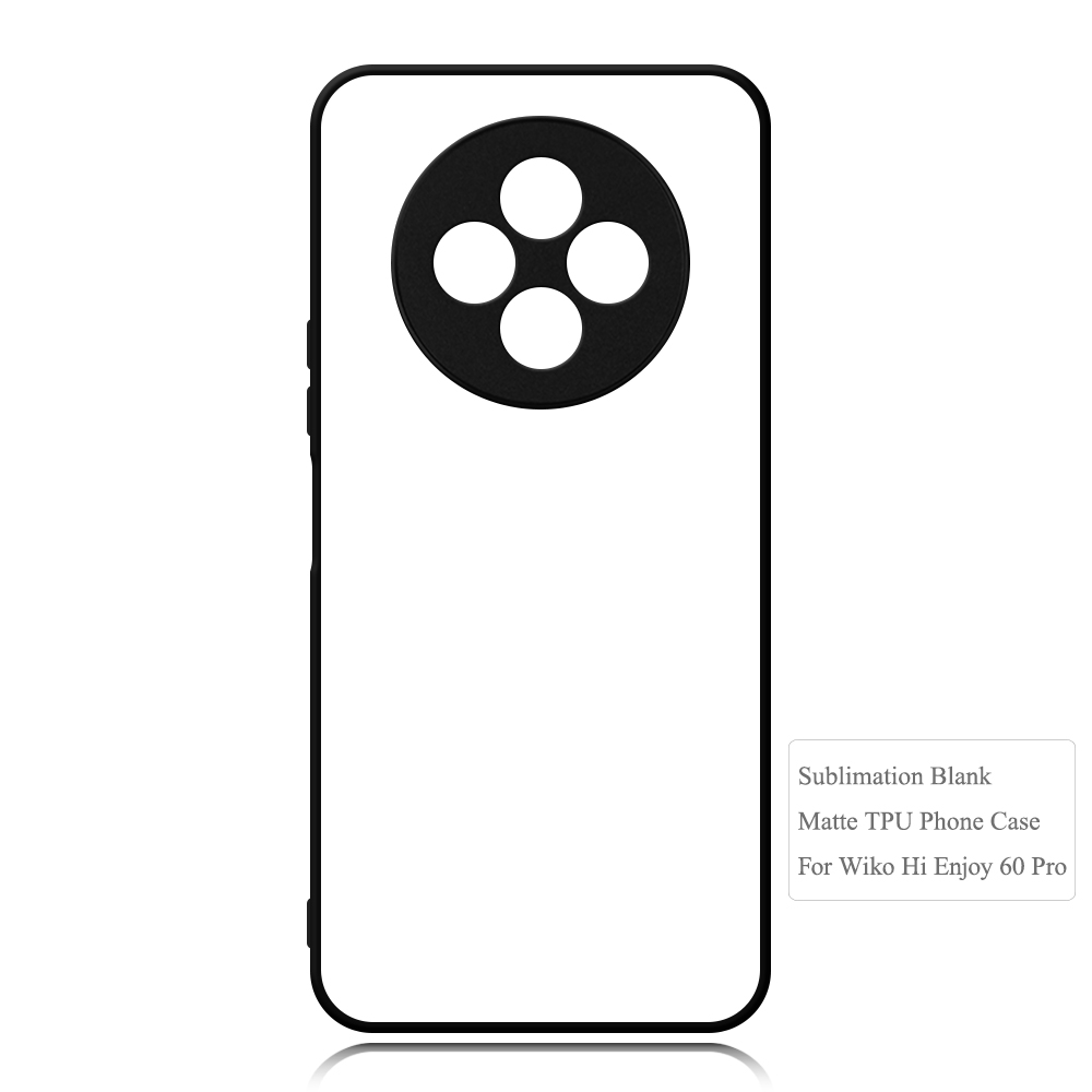 For Wiko Hi Enjoy 60 Pro Sublimation Blank Rubber 2D TPU and PC Phone Case Cover