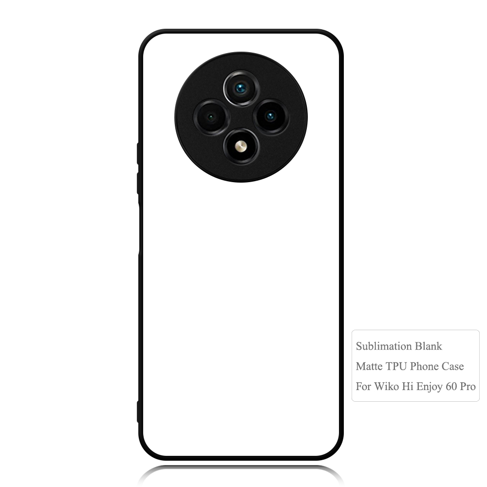 For Wiko Hi Enjoy 60 Pro Sublimation Blank Rubber 2D TPU and PC Phone Case Cover