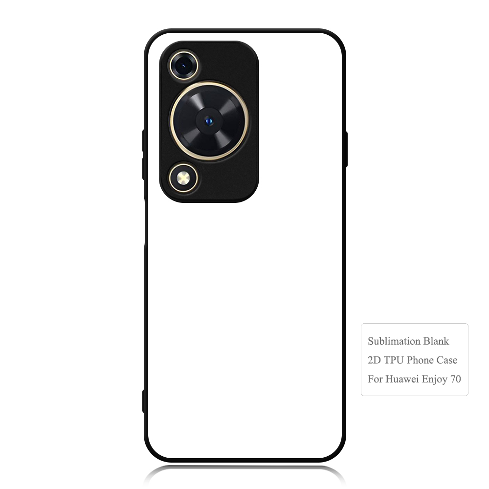 For Huawei Enjoy 70 Plus 5G,Huawei Enjoy Series Sublimation Blank Rubber 2D TPU PC Phone Case Cover