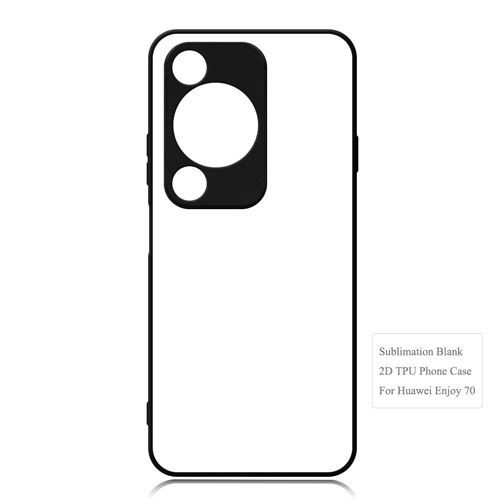 For Huawei Enjoy 70 Plus 5G,Huawei Enjoy Series Sublimation Blank Rubber 2D TPU PC Phone Case Cover