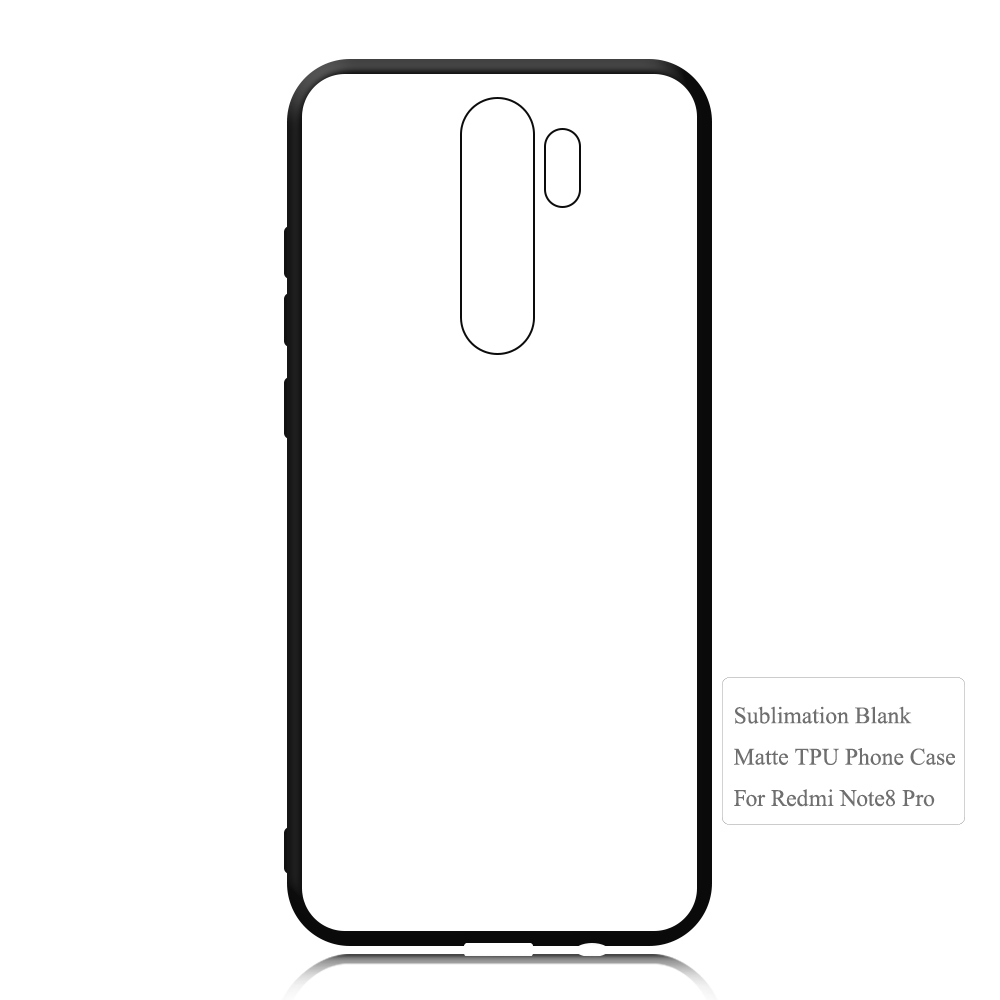 Smooth Sides!!! Sublimation Blank 2D TPU Phone Case Cover With Metal Insert for Redmi 12C,Redmi Note 8 Pro,Note 11 Pro,Note 12 R/Redmi 12 5G,Note 12S 4G