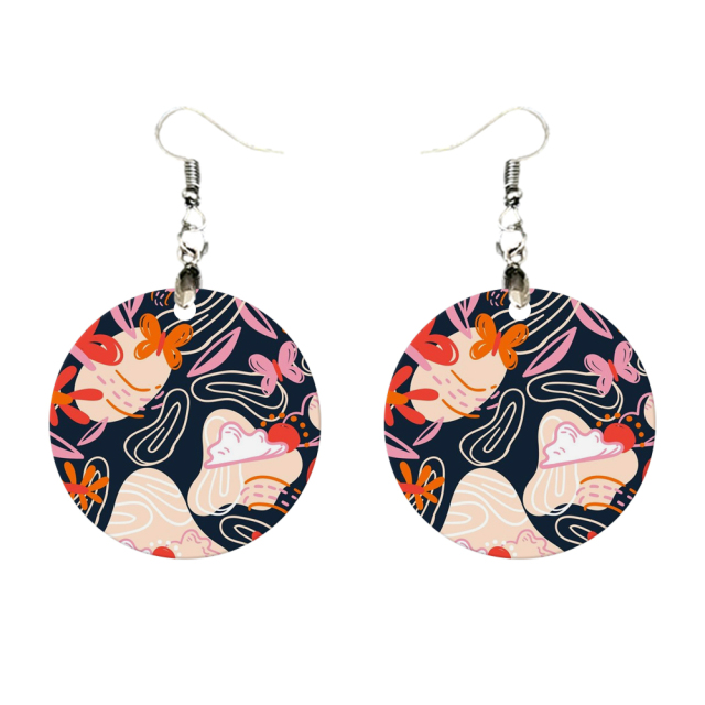 Sublimation Earrings Blank MDF Ear Rings Customized Earrings for Making DIY Craft