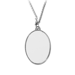 New Arrival Personality Metal Necklace High Quality Custom Necklace Dye Sublimation Blanks Necklace