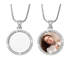 New Arrival Personality Metal Necklace High Quality Custom Necklace Dye Sublimation Blanks Necklace