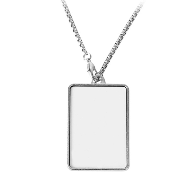 New Arrival Personality Metal Necklace High Quality Custom Necklace Dye Sublimation Blanks Necklace