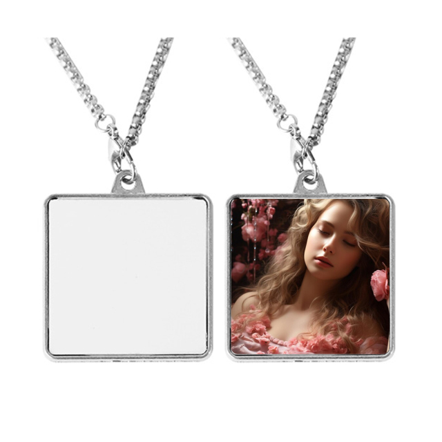 New Arrival Personality Metal Necklace High Quality Custom Necklace Dye Sublimation Blanks Necklace