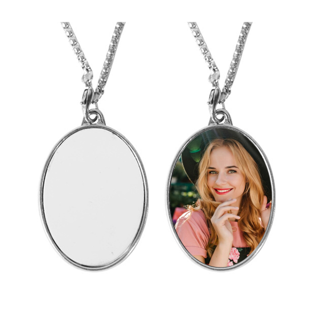 New Arrival Personality Metal Necklace High Quality Custom Necklace Dye Sublimation Blanks Necklace