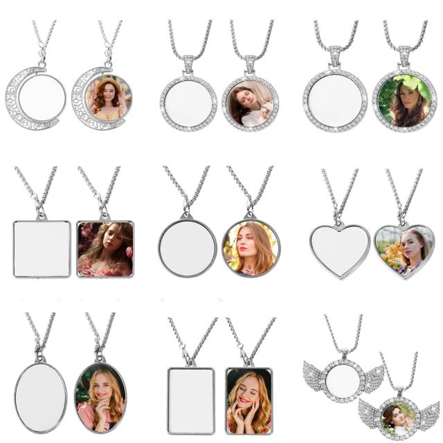 New Arrival Personality Metal Necklace High Quality Custom Necklace Dye Sublimation Blanks Necklace