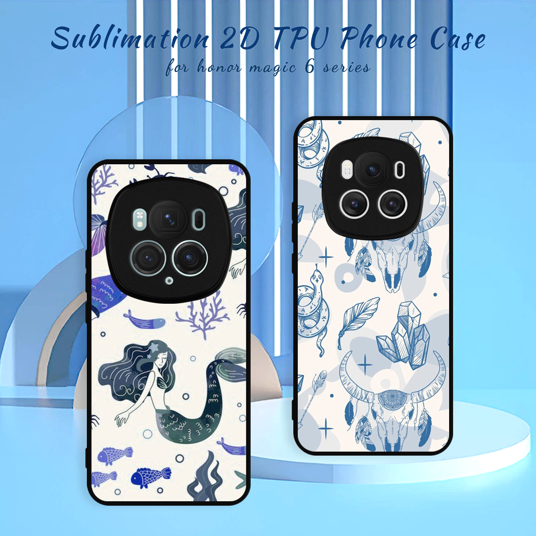 For Honor Magic 8 Series Sublimation Blank 2D TPU Phone Case With Aluminum Insert for Magic 8 Pro Air, Magic 8 RSR, Power 2