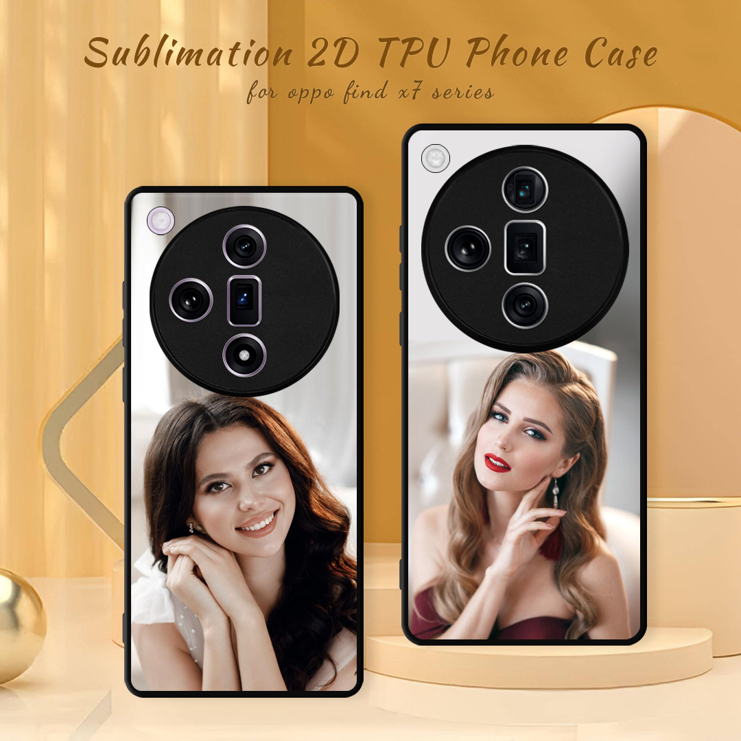 Sublimation Phone Case for Oppo Find X8S 5G, Find X8 Ultra 5G Sublimation Blank 2D TPU Phone Case With Aluminum Insert