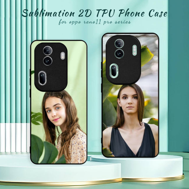 New Arrival Sublimation 2D TPU Phone Case for OPPO Reno 11 Series,Reno 10/Reno 10 Pro DIY Shell With Aluminum Sheet