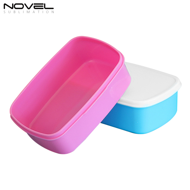 Heat Press Sublimation Blank Plastic Rectangle Lunch Box Picnic Box