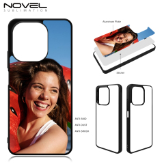 For Redmi Note 13 4G,Redmi Note 13 Pro + DIY Logo Sublimation Blank 2D TPU Phone Case With Aluminum Insert