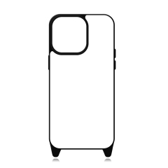 New Arrival 2D TPU+PC Sublimation iPhone 15 Series Cases  with Aluminum Sheet & Colorful Ropes