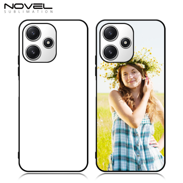 New Arrival Sublimation Blank 2D TPU Phone Case for Redmi 12 4G/5G DIY Shell with Aluminum Sheet