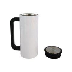 Sublimation Black Handle Stainless Steel 350ml Cup Mug-White and Silver Available