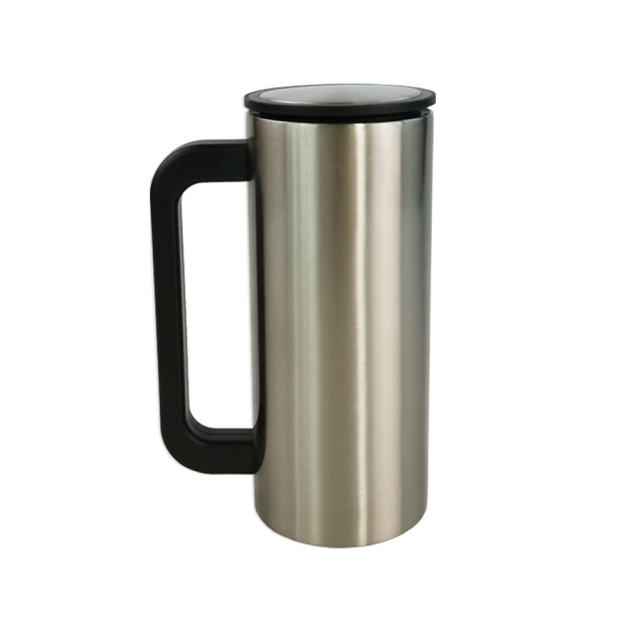 Sublimation Black Handle Stainless Steel 350ml Cup Mug-White and Silver Available