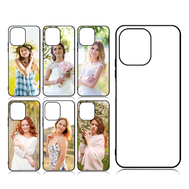 New Arrival Sublimation Blank 2D TPU Phone Case for Redmi 12 4G/5G DIY Shell with Aluminum Sheet