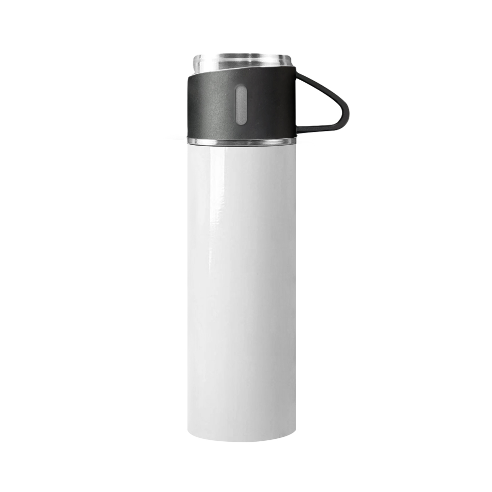 New Arrival 500ml Sublimation Stainless Steel Thermo Bottle with 3 Lids Gym & Bottles for Men, Women & Kids 500ml Tumbler