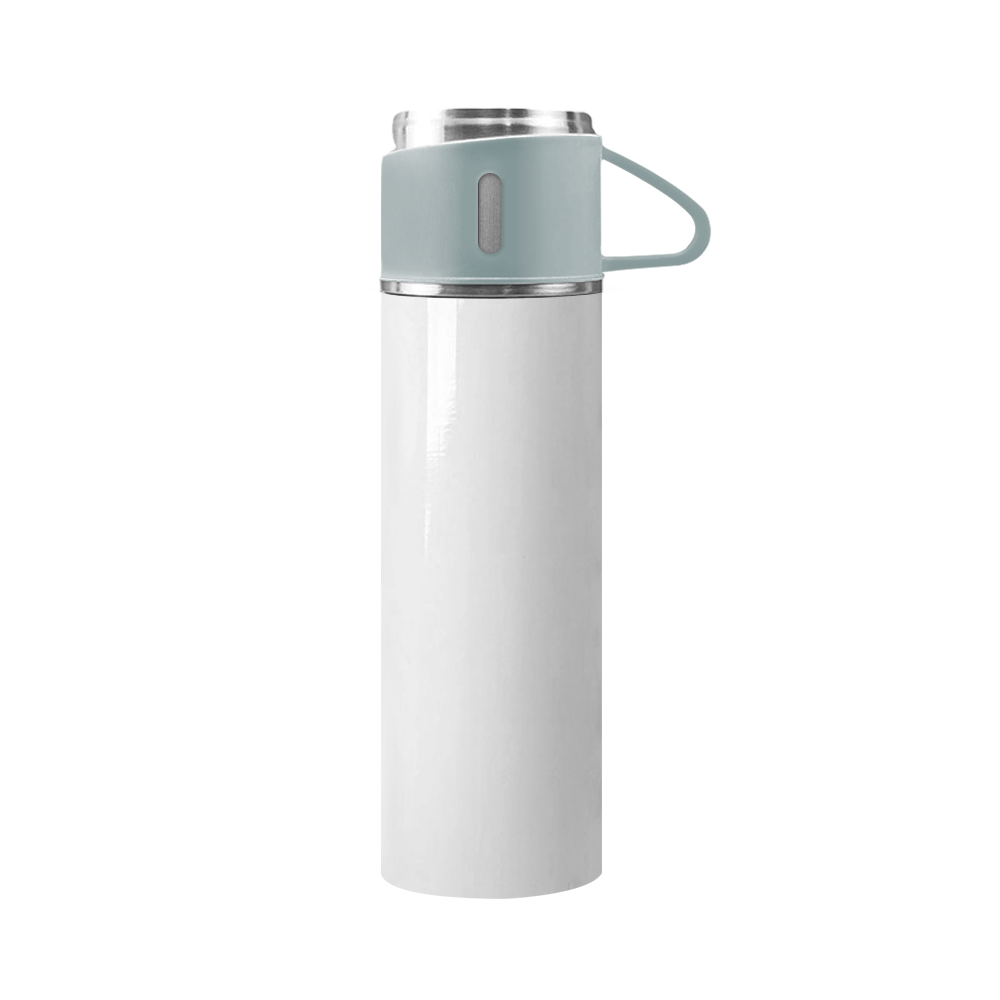 New Arrival 500ml Sublimation Stainless Steel Thermo Bottle with 3 Lids Gym & Bottles for Men, Women & Kids 500ml Tumbler