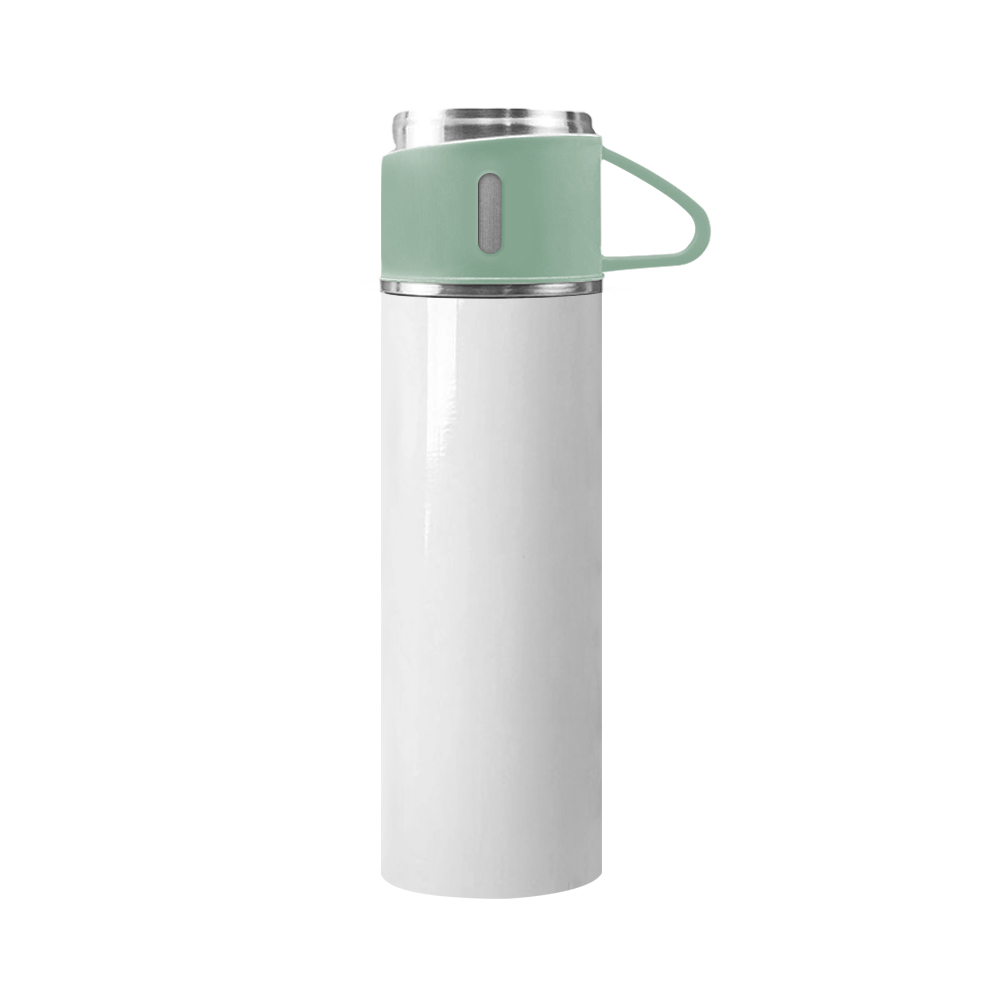 New Arrival 500ml Sublimation Stainless Steel Thermo Bottle with 3 Lids Gym & Bottles for Men, Women & Kids 500ml Tumbler