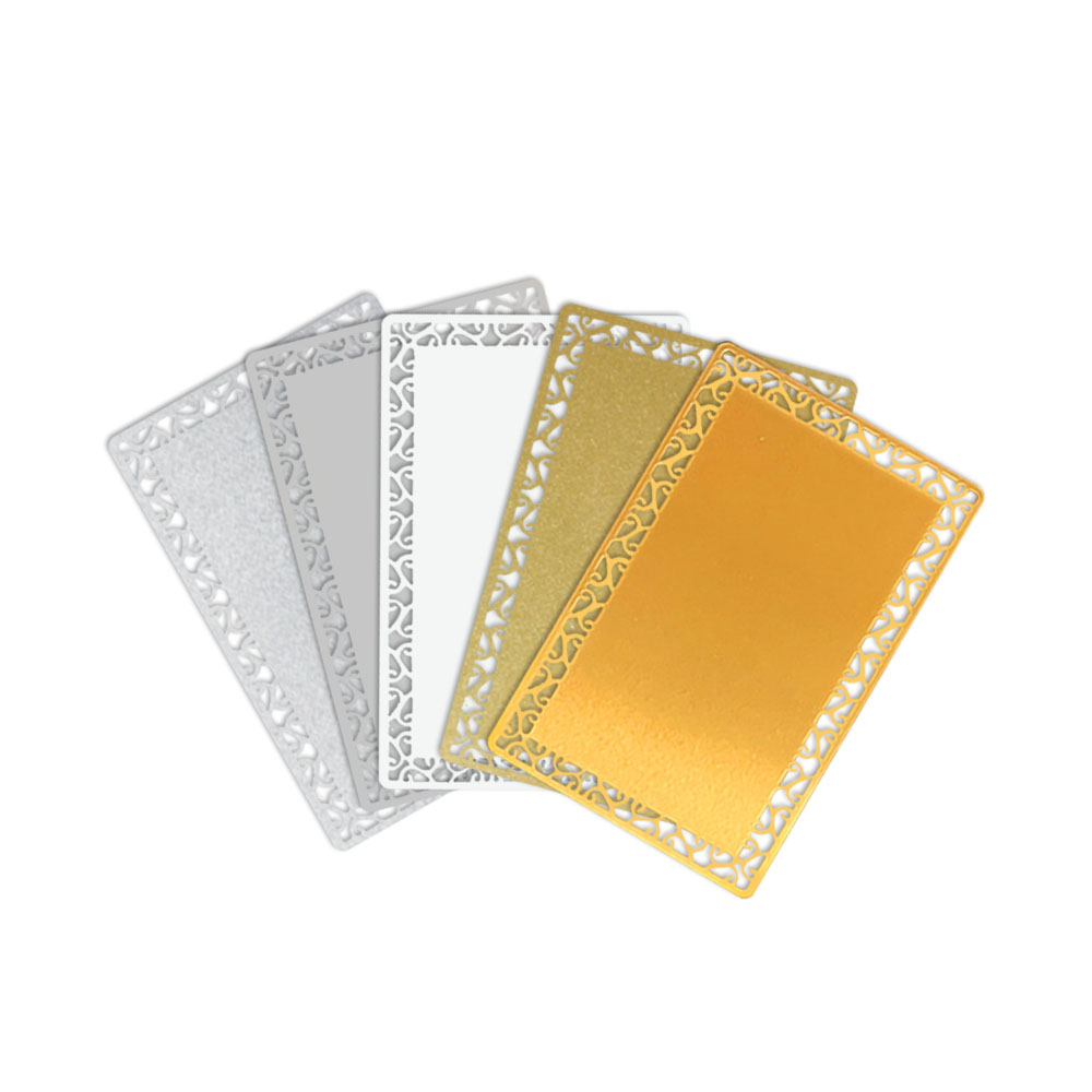 Blank Metal Business Card Printable Name Cards Customize for Promotion Gift Card Desk Business Card Number Tag Metal Cards