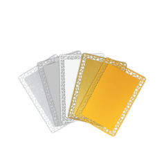 Blank Metal Business Card Printable Name Cards Customize for Promotion Gift Card Desk Business Card Number Tag Metal Cards