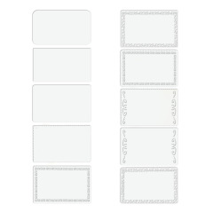 Blank Metal Business Card Printable Name Cards Customize for Promotion Gift Card Desk Business Card Number Tag Metal Cards