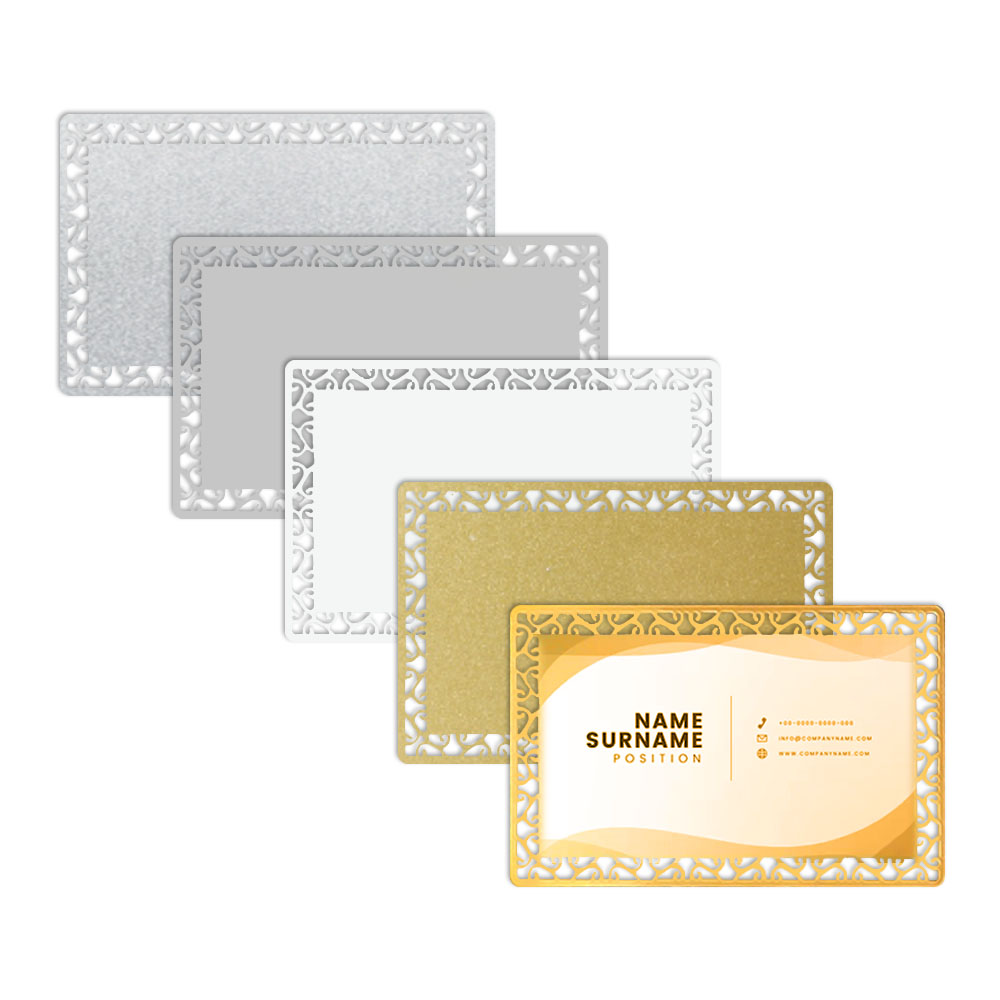 Blank Metal Business Card Printable Name Cards Customize for Promotion Gift Card Desk Business Card Number Tag Metal Cards