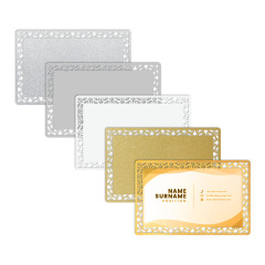 Blank Metal Business Card Printable Name Cards Customize for Promotion Gift Card Desk Business Card Number Tag Metal Cards