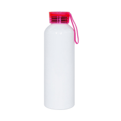 New Arrival 750ml Sublimation Colorful Silicone Handle Aluminum Kettle