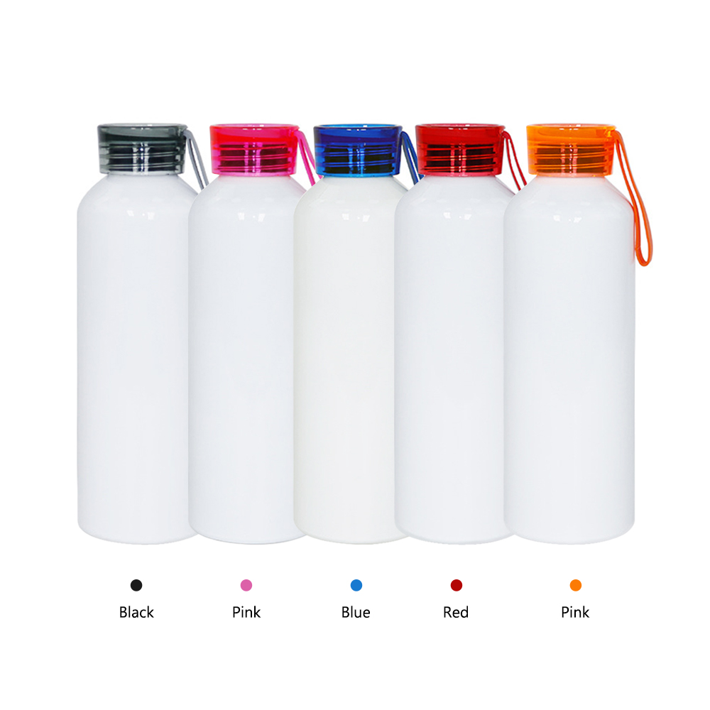 New Arrival 750ml Sublimation Colorful Silicone Handle Aluminum Kettle