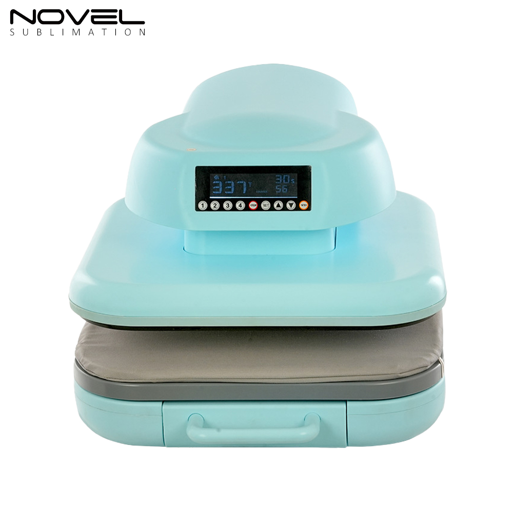 Electric Flat Plate Heat Press Machine Flat Machine CH2352 Pale Blue,White 38*38CM Sublimation Machine Personalized Customization Machine