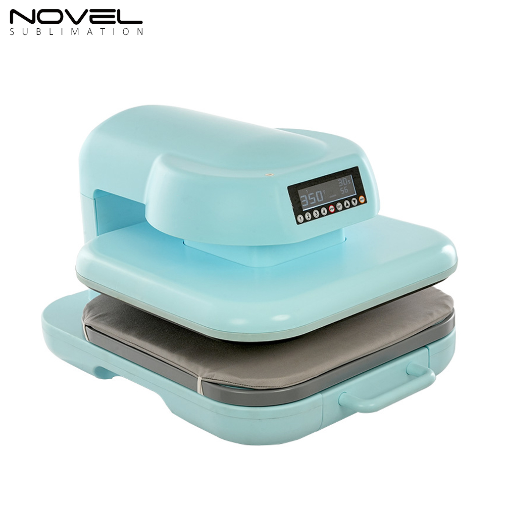 Electric Flat Plate Heat Press Machine Flat Machine CH2352 Pale Blue,White 38*38CM Sublimation Machine Personalized Customization Machine