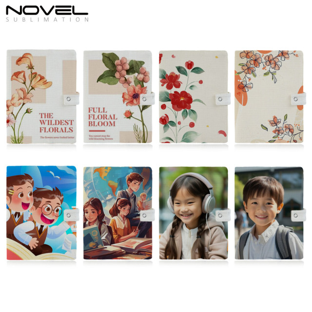 Sublimation Blank Cotton Linen Book Covers Book Protector Reusable Washable Book Cover