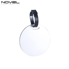 Sublimation MDF Luggage Tags Blanks White Blank Travel Bag Baggage Tags with Strap Double Side Printable