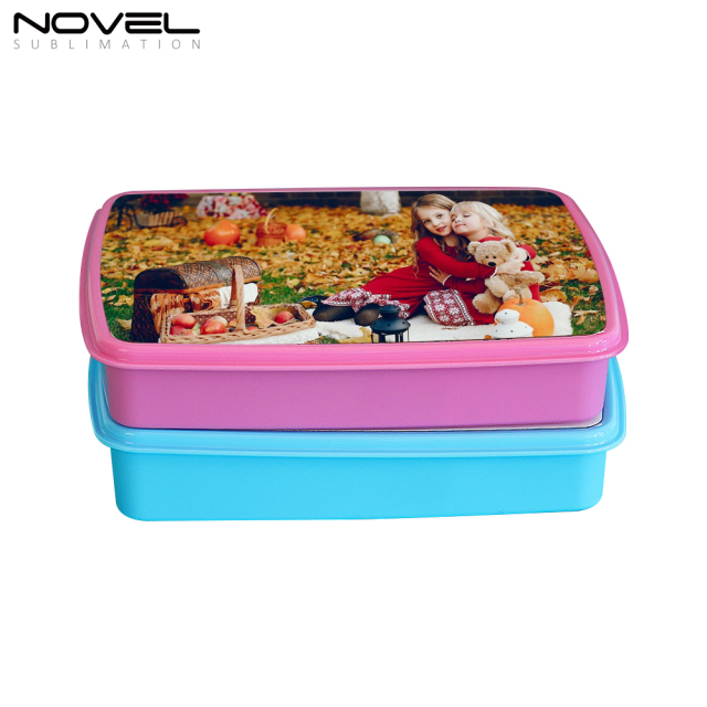 Blank Sublimation Plastic Rectangle Lunch Box Picinc Box