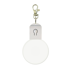 New Arrival Sublimation Transparent Acrylic LED Light Single Sided Print Keyring DIY Keychain